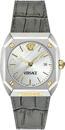 Versace Antares Mens Grey Watch VE8F00124 Leather (archived) - One Size