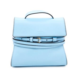Moschino Handbags, female, Blue, Size: ONE SIZE Tie Me Borsa Piccola