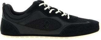 Tory Burch Field Sneaker - Dames - Sneakers - Zwart - 38 EU - Leer - Schoenen