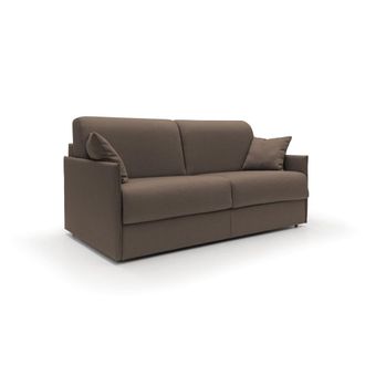 Divani.Store Sof&aacute; cama convertible en tela impermeable 149 cm marr&oacute;n