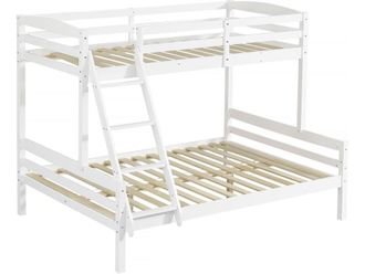 Habitat & Jardin Camas litera blanco 193 x 145 x 152 cm