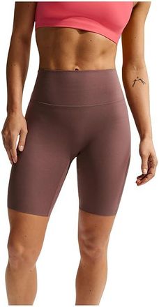 Nike Zenvy Gentle-Support High-Waisted 8 Biker Shorts Womens Shorts Tattoo/White : XL (US 16-18), Polyester/Spandex
