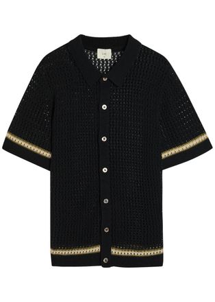 CH&Eacute; Studios Che Benicio Crochet-knit Shirt - Black - Xxl