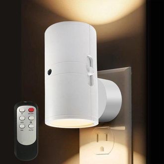 OEM 1 Luz Nocturna Led Con Enchufe, Luz Nocturna Con Enchufe, Sensor Crepuscular, Luz Nocturna Led De 3 Colores, Led Regulable, Pasillo, Blanco