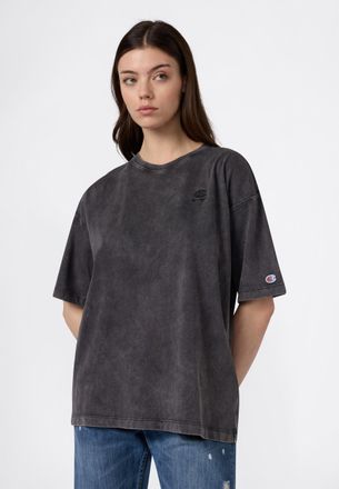Champion T-Shirt CHAMPION ICONS WASH Oversize T-Shirt, Damen, Gr. XL, chr, Obermaterial: 100% Baumwolle, normal, Rundhals, Shirts T-Shirt, Kurzarm, f&uuml;r sportli