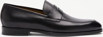 Russell & Bromley CONDOTTI Mens Black Leather Sleek Loafer