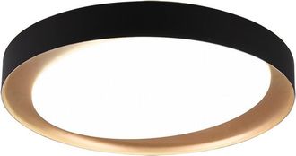 Trio Leuchten Plaf&oacute;n Zeta Led Regulable &Oslash;48 Cm Negro Y Oro Trio Lighting