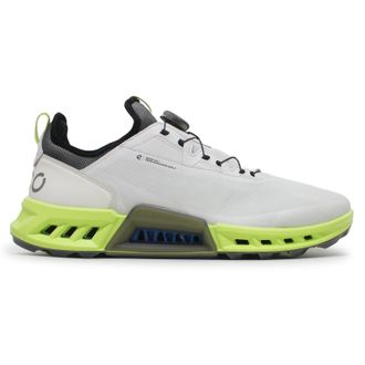 Ecco Ecco Golf Biom C4 130424 Leather Textile Mens Low Top Trainers - White - Size:UK 8-8.5