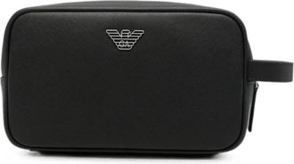 Emporio Armani Logo beauty-case - Heren - Toilettassen - Zwart - ONE Size - Tassen
