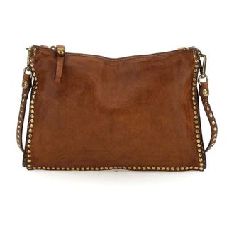 Campomaggi Kura Schoudertas - Dames - Tassen - Bruin - Maat: ONE Size Katoen