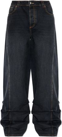 Avavav Wide-leg Jeans - Heren - Loose Fit Jeans - Zwart - W30 - Katoen - Jeans