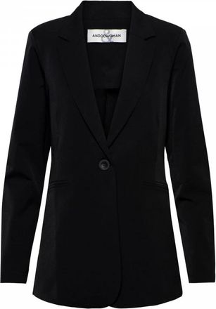 &Co Woman Philana Lange Travel Blazer - Dames - Blazers - Zwart - S - Jassen