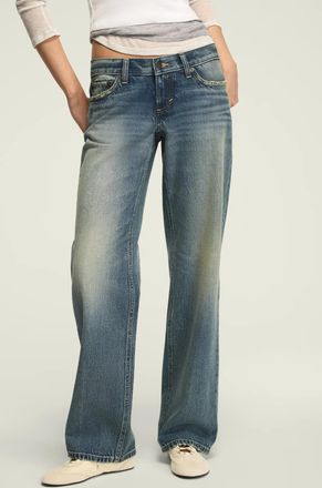 Lucky Brand Womens Ultra Low Rise Baggy