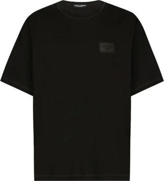 Dolce & Gabbana Hombre, Camisetas, Negro, Talla: L