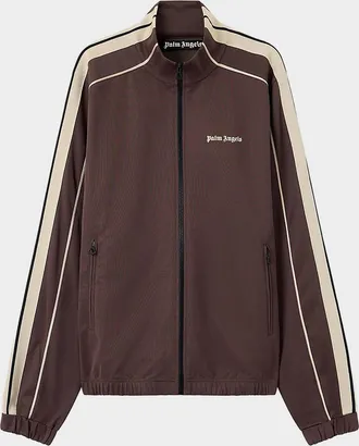 Palm Angels Men & apos;s Logo Striped Zip-Front Jacket