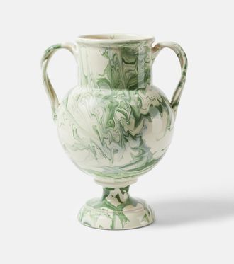 Cabana Marbled ceramic vase