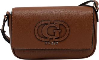 Guess Isola Flap Bag - Dames - Schoudertassen - Bruin - ONE Size - Leer - Tassen