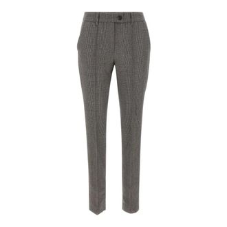 The Attico Slim-fit broek - Dames - Broeken - Grijs - Maat: XS Wol