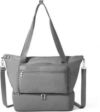 Baggallini Park Ave Overnight Tote in Opal Grey Twill at Nordstrom
