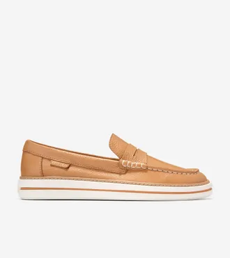 Cole Haan Womens Pinch Long-Weekender Penny Loafers - Brown Size 6.5