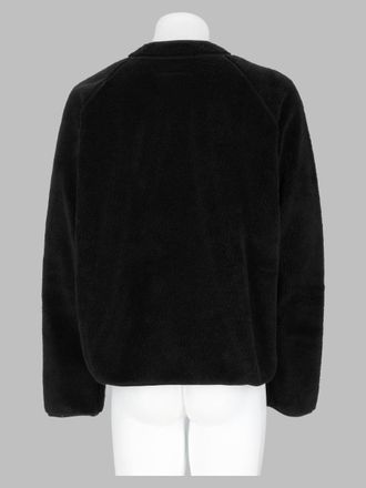 Maison Margiela Mens Reversible Zip Sweatshirt Black Polyester Sweatshirts Sweater