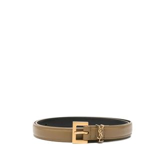 Saint Laurent Cassandre-plaque Belt