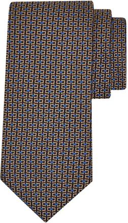 Ferragamo Accessoires, Heren, Veelkleurig, ONE Size, Cravatta Jacquard Gancini