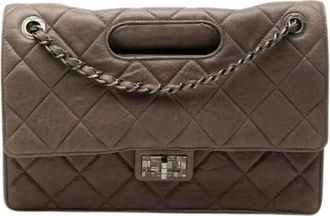 Chanel Pre-owned Flap Bag - Dames - Vintage Schoudertas - Bruin - ONE Size - Leer - Vintage