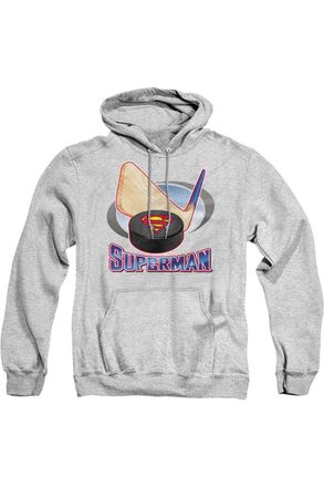 Gildan Superman Hockey Stick Adult Pull Over Hoodie / Hooded Sweatshirt