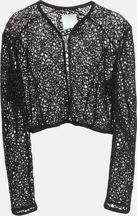 Ingie Paris INGIE Paris Black Guipure Lace Blouse S