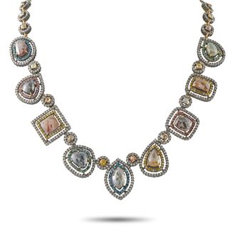 Luxury Bazaar 18K Yellow Gold 85ct Diamond Necklace MF21-080326