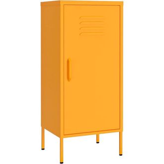 vidaXL Storage Cabinet Mustard Yellow 42.5x35x101.5 cm Steel Vidaxl