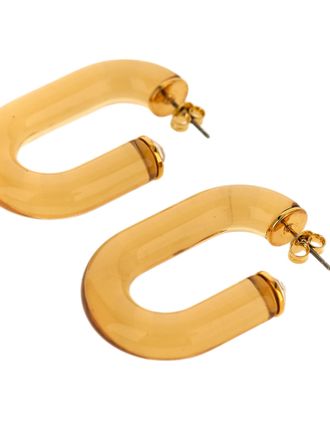 Paco Rabanne U-Shaped Resin Earrings - Gold