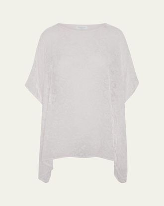 Eskandar Devore Kaftan - Long Length