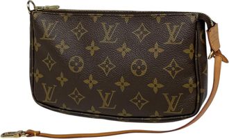 Louis Vuitton Brown Monogram Pochette Pouch (Pre-Owned)