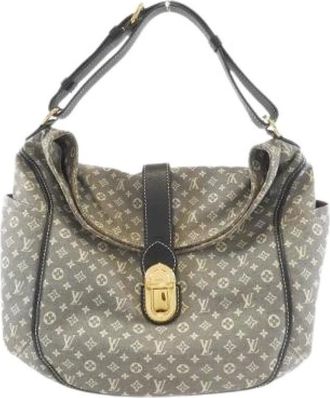 Louis Vuitton Pre-owned Shoulder Bags, female, Blue, Size: ONE SIZE Pre-owned Canvas Shoulder Bag