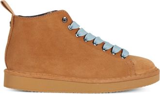 Panchic Su&egrave;de Chukka Boot met Imitatiebont Voering - Dames - Sneakers - Bruin - 39 EU - Su&egrave;de - Schoenen