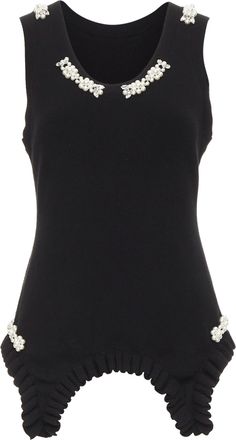 Simone Rocha pearl crystal embellished sweater vest
