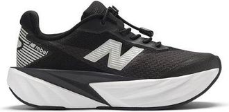 New Balance Ni&ntilde;os FuelCell Rebel Bungee Lace w/Toggle en Negro/Blanco, Talla 32.5