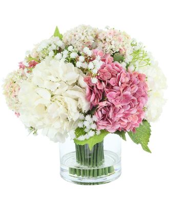 Creative Displays Inc. Classic Hydrangea & Viburnum Arrangement In Glass Vase