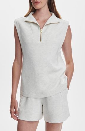 Varley Magnolia 2.0 Sleeveless Half Zip in Ivory Marl at Nordstrom, Size X-Large