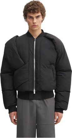 Heliot Emil Bomberjack - Heren - Bomber jackets - Zwart - M - Leer - Jassen
