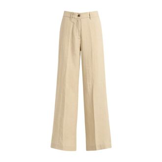 Nine In The Morning Wide Trousers, female, Beige, Size: W27 Fiamma Boy Pant