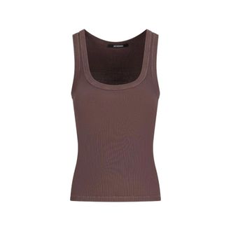 Jacquemus Dames, Tops, Bruin, Maat: M Katoen