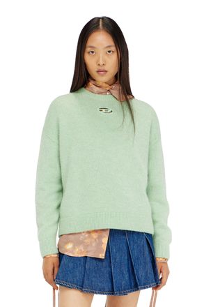 Diesel Jumper in wool and alpaca blend - Knitwear - Woman - Green