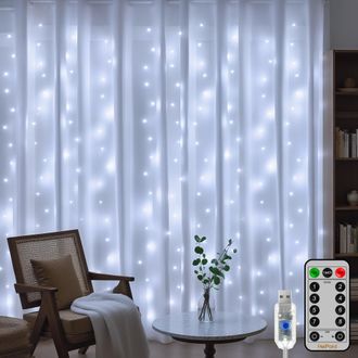 OEM Guirnalda De Luces Led De 31 V - 300 Luces, Estructura De 3 M X 3 M Con 10 Ramas De 3 M Cada Una, 8 Modos + Memoria, Decoraci&oacute;n Ideal