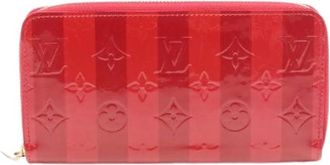 Louis Vuitton Pre-owned Wallets, female, Red, Size: ONE SIZE Pre-owned Zippy Wallet Monogram Vernis Long Wallet