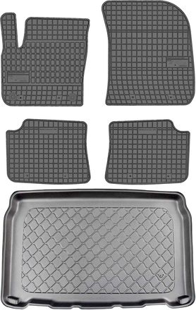 OEM Ds 3 Crossback Suv Desde Abril De 2019 Set - Alfombrillas De Goma Para Coche + Alfombrilla Para Maletero