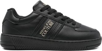 Versace Jeans Couture Sneakers - Dames - Sneakers - Zwart - 38 EU - Leer - Schoenen