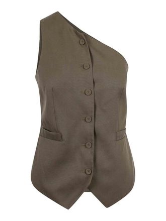 Federica Tosi One-shoulder canvas vest